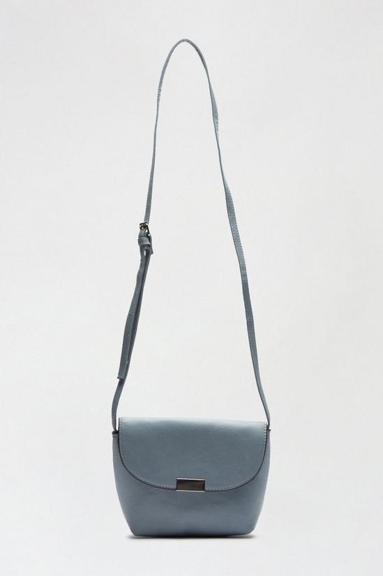 Dorothy Perkins Blue Metal Tab Crossbody Bag 2