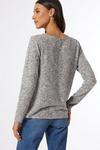 Dorothy Perkins Grey Cowl Neck Soft Touch Top thumbnail 5