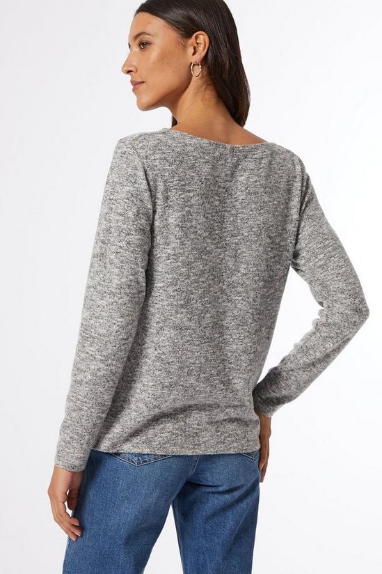 Dorothy Perkins Grey Cowl Neck Soft Touch Top 5