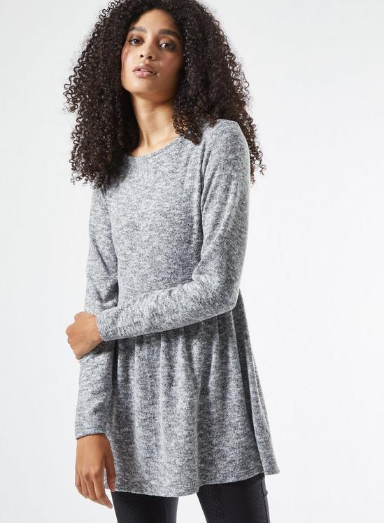 Dorothy Perkins Grey Marl Soft Touch Tunic 2