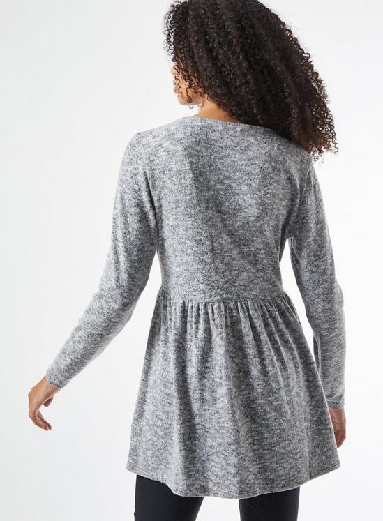 Dorothy Perkins Grey Marl Soft Touch Tunic 3