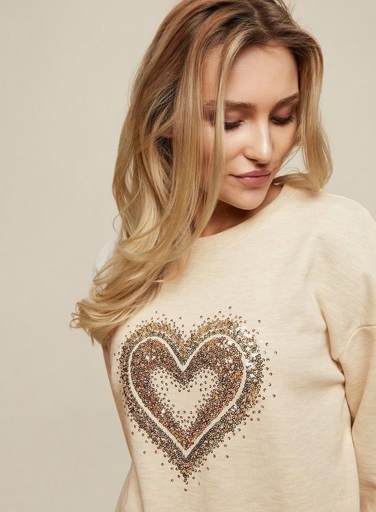 Dorothy Perkins Embellished Heart Sweatshirt 5