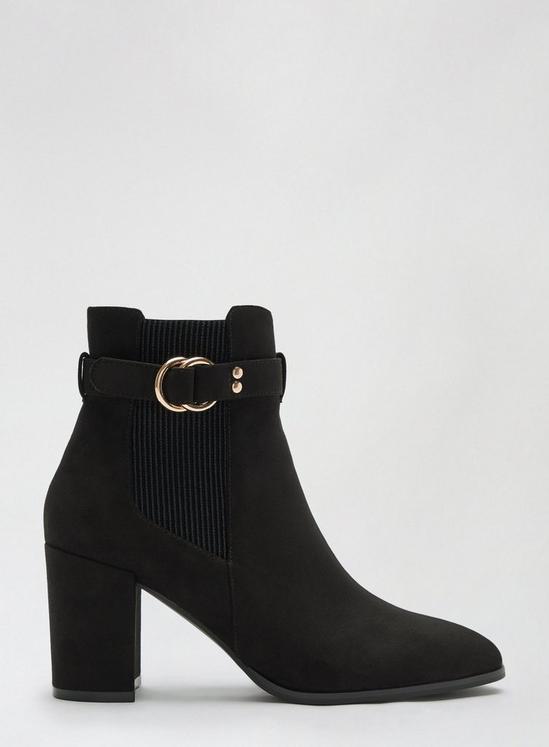 Dorothy Perkins Black Almie Heeled Ankle Boot 1