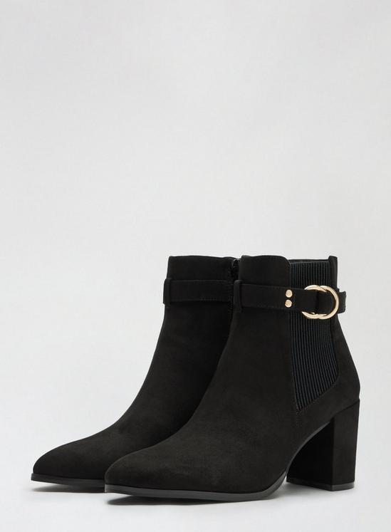 Dorothy Perkins Black Almie Heeled Ankle Boot 2