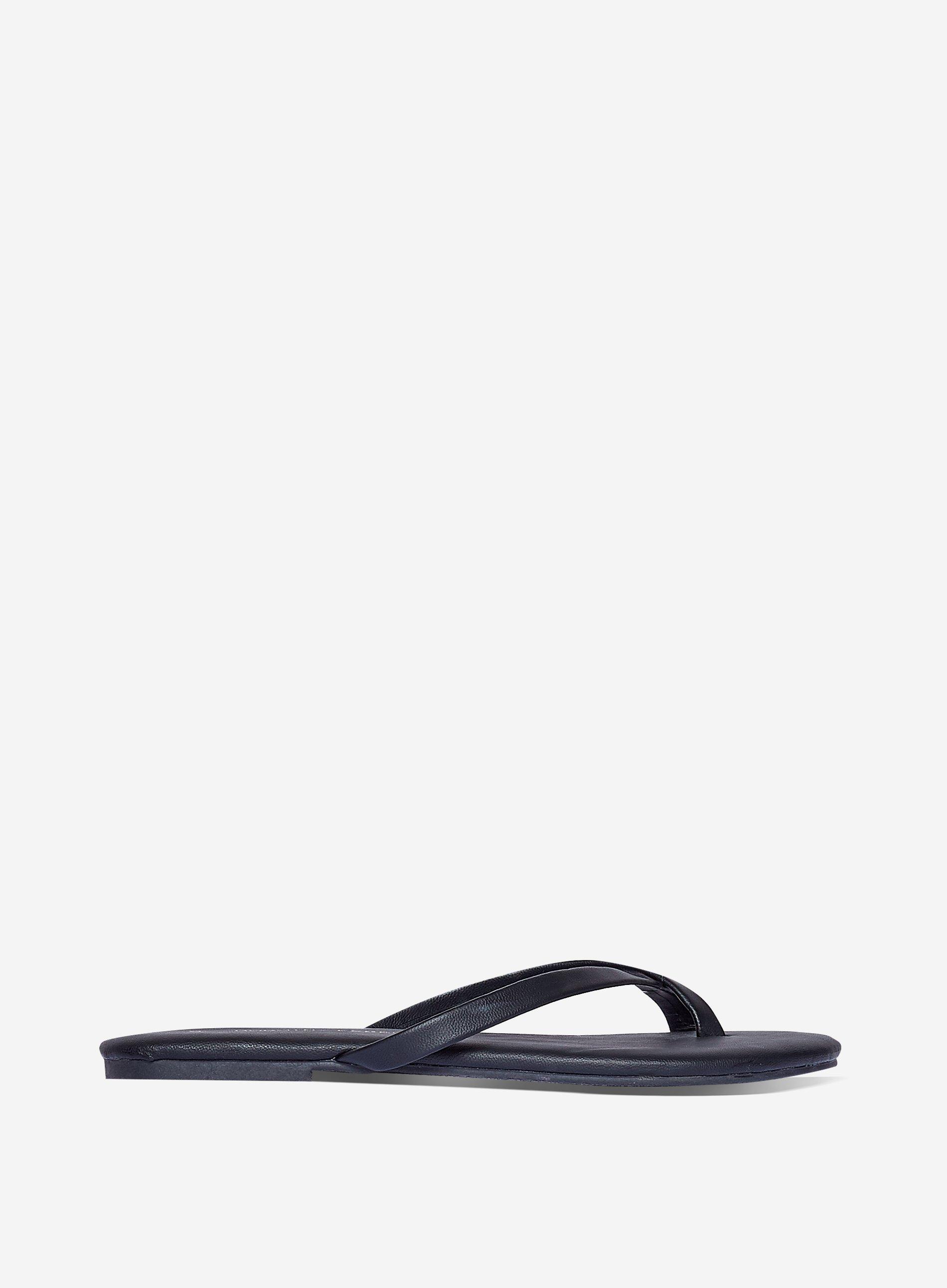 Black Flip Flop Sandals