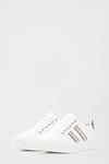 Dorothy Perkins Silver Impact Side Stripe Trainers thumbnail 2