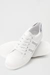 Dorothy Perkins Silver Impact Side Stripe Trainers thumbnail 3
