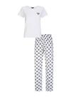 Dorothy Perkins Black And White T-Shirt And Shorts Pyjama Set thumbnail 2