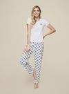 Dorothy Perkins Black And White T-Shirt And Shorts Pyjama Set thumbnail 4