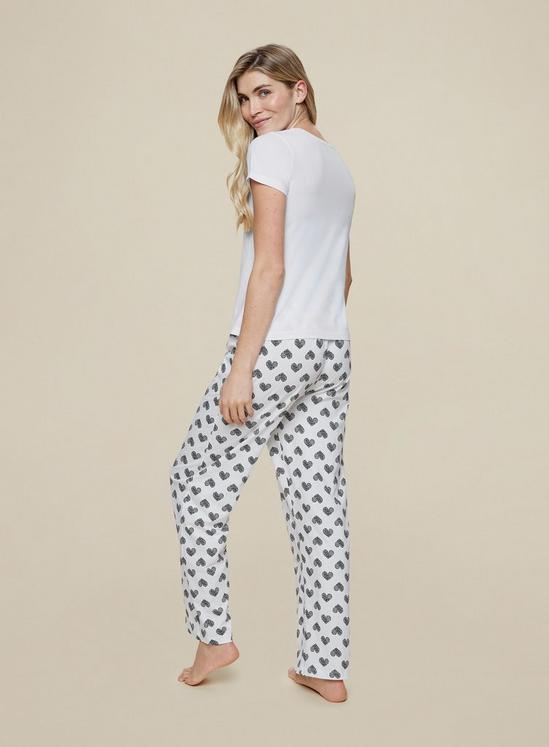 Dorothy Perkins Black And White T-Shirt And Shorts Pyjama Set 5