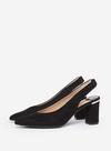 Dorothy Perkins Wide Fit Black Emily Court Shoes thumbnail 1