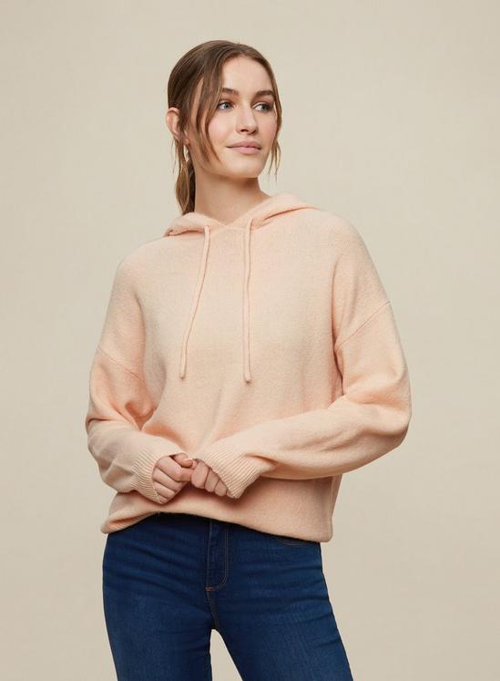 Dorothy Perkins Blush Knitted Hoodie 1