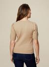 Dorothy Perkins Camel Self Covered Button Cardigan thumbnail 4