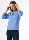 Dorothy Perkins Blue Embroidered Collar Top thumbnail 2