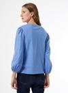 Dorothy Perkins Blue Embroidered Collar Top thumbnail 3