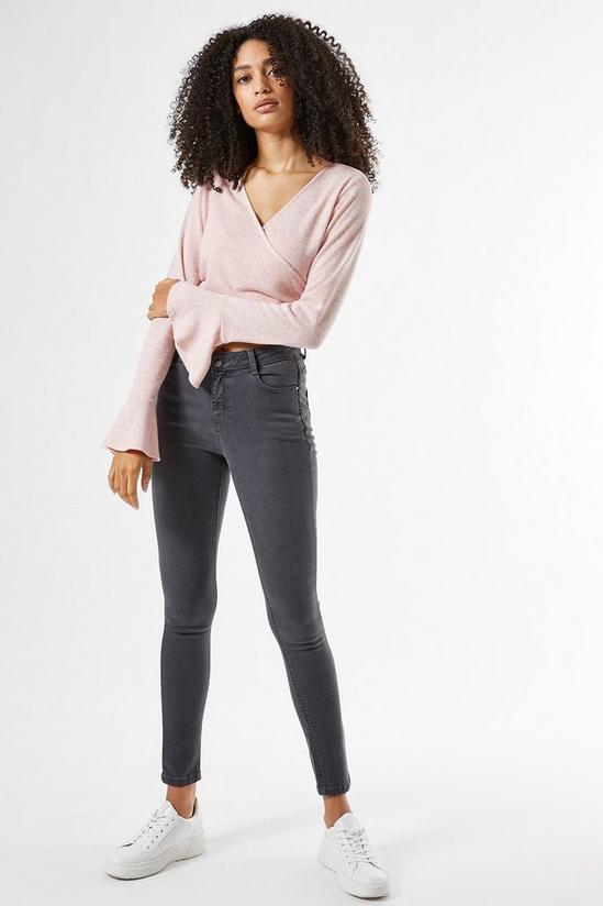 Dorothy Perkins Pink Soft Touch Wrap Top 1