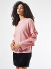 Dorothy Perkins Pink Soft Touch Ruffle Top thumbnail 2