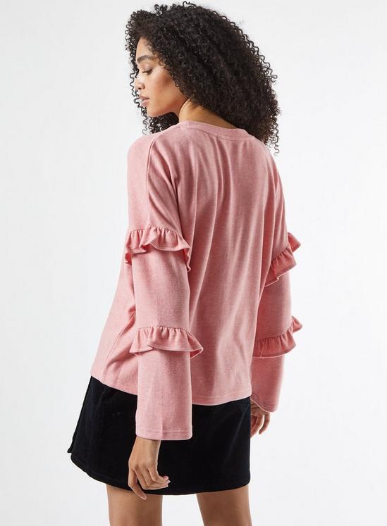 Dorothy Perkins Pink Soft Touch Ruffle Top 3