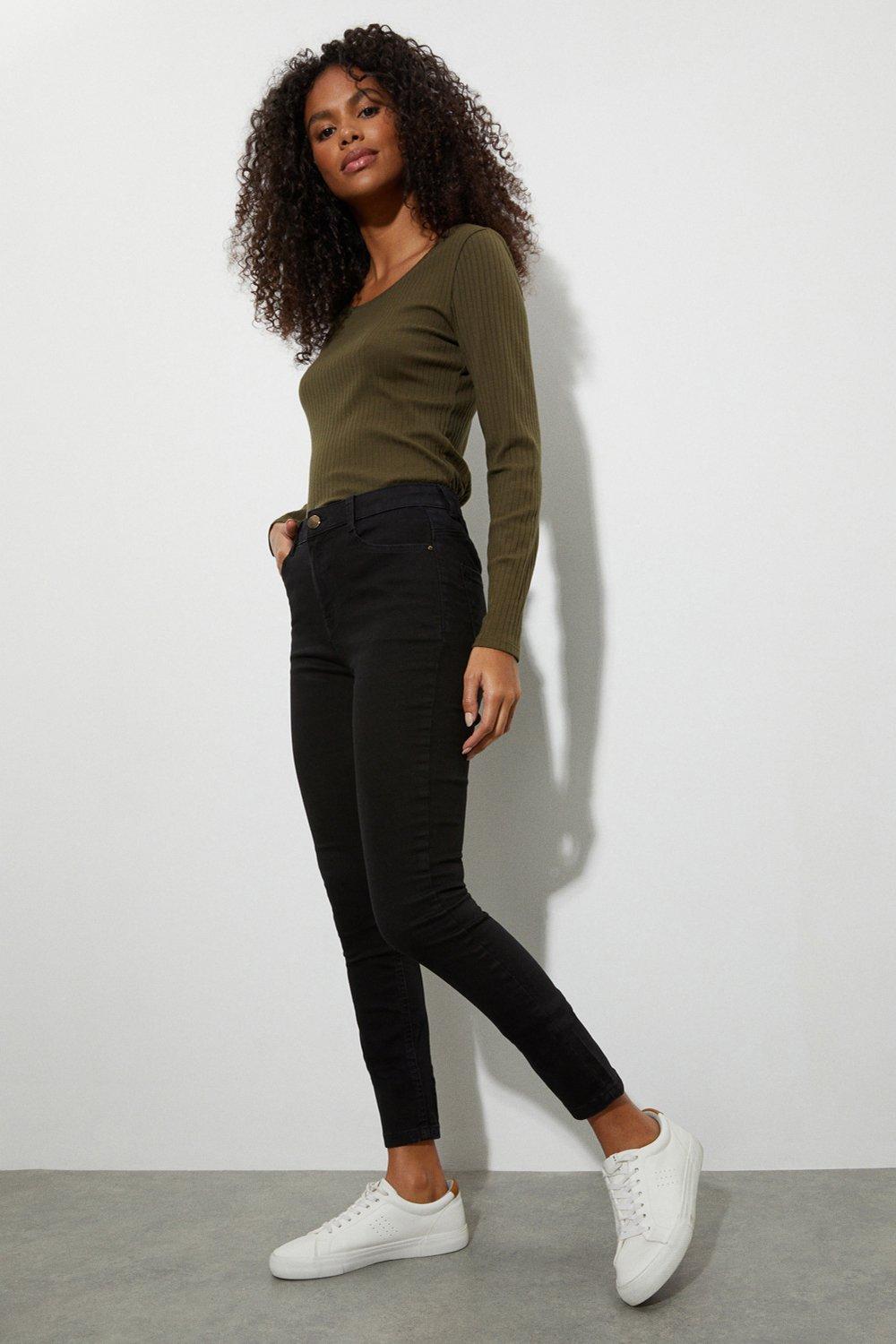 Womens Black Shape and Lift Jeans