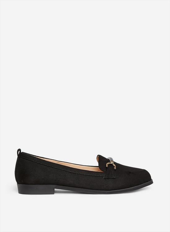 Dorothy Perkins Wide Fit Black Loon Loafers 2