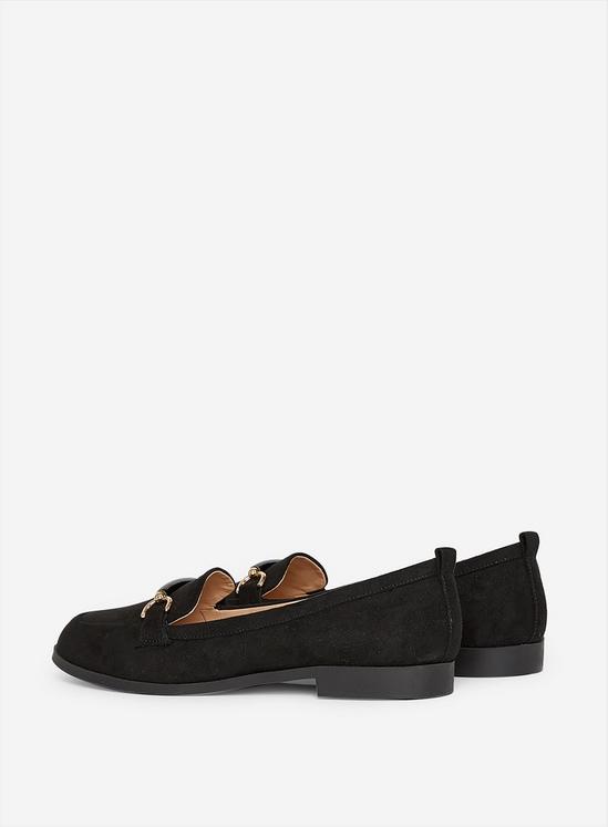 Dorothy Perkins Wide Fit Black Loon Loafers 4