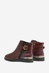 Dorothy Perkins Wide Fit Oxblood Mila Ankle Boots thumbnail 3