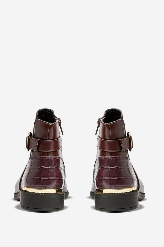 Dorothy Perkins Wide Fit Oxblood Mila Ankle Boots 4