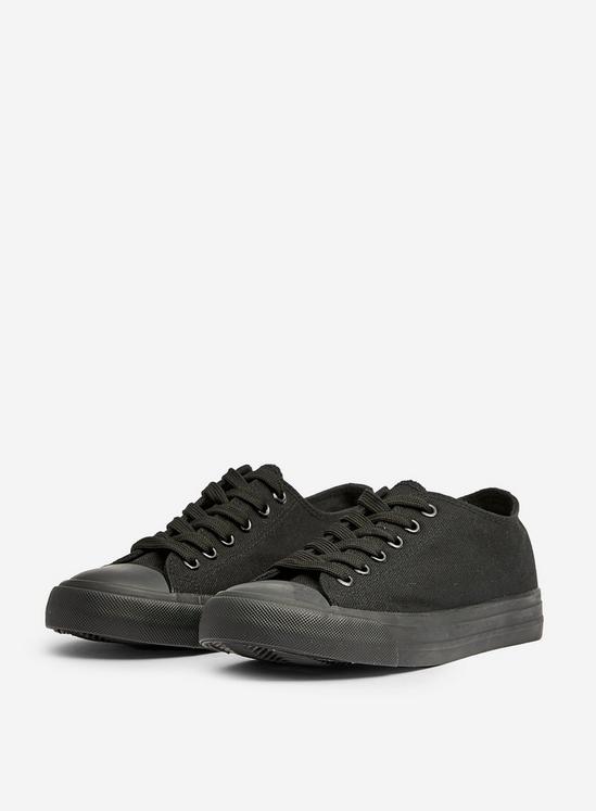 Dorothy Perkins Black Icon Canvas Trainers 1