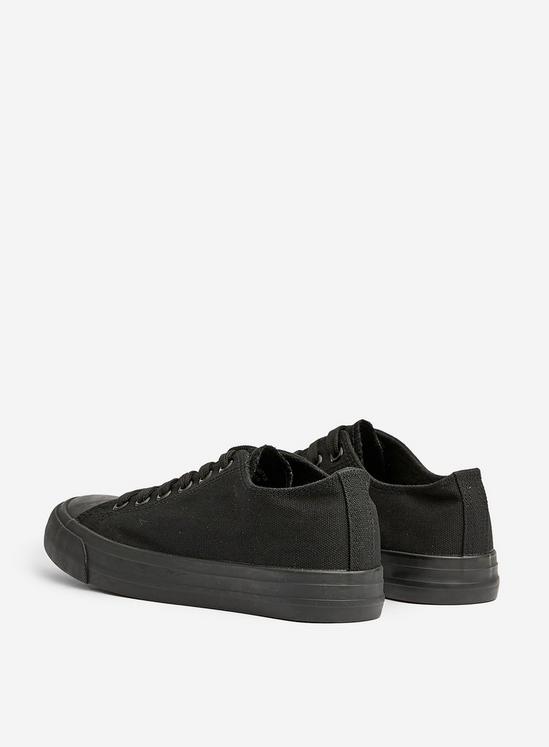 Dorothy Perkins Black Icon Canvas Trainers 4