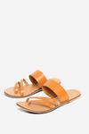 Dorothy Perkins Leather Tan Joss Aysmmetrical Sandals thumbnail 1