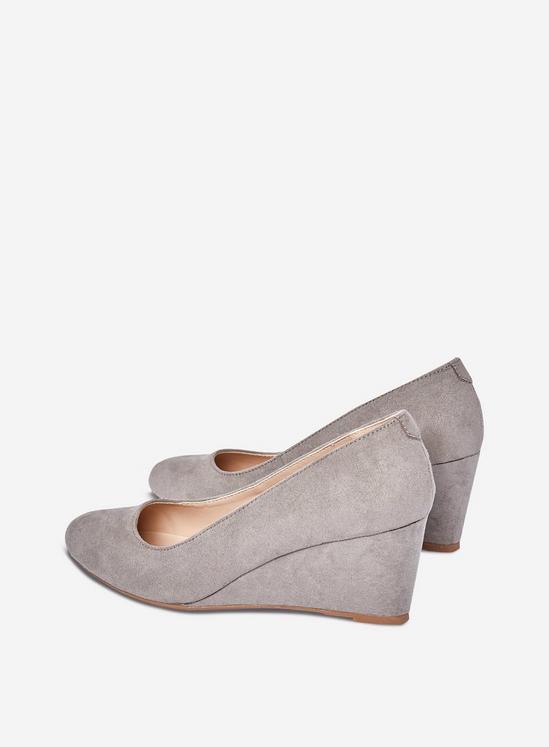 Dorothy Perkins Grey Dreamer Wedge Court Shoes 4
