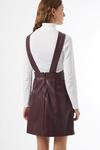 Dorothy Perkins Berry Faux Leather Pinny Dress thumbnail 2