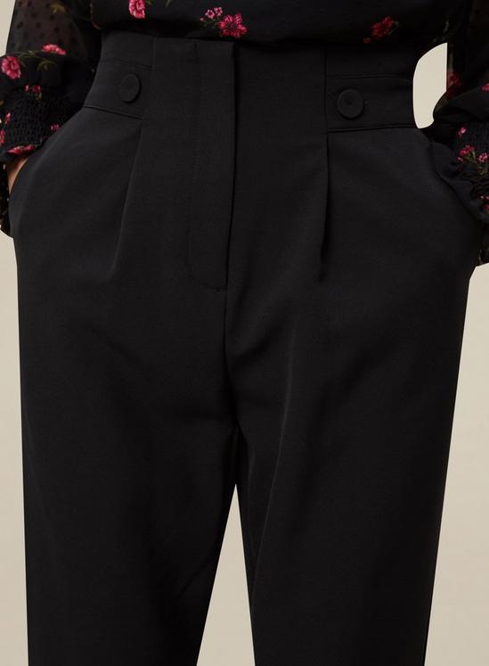 Dorothy Perkins Black High Waisted Button Detail Trouser 5