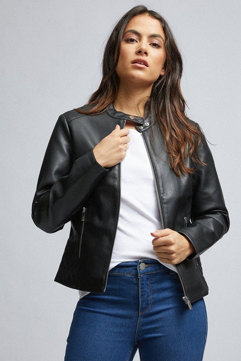 Dorothy perkins 2024 leather jacket sale