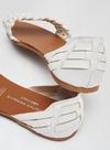 Dorothy Perkins White Leather Jingly Sandals thumbnail 4