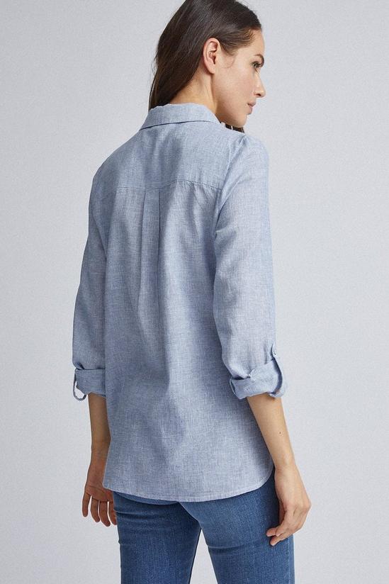 Dorothy Perkins Chambray Shirt With Linen 4