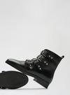 Dorothy Perkins Black Opala Leather Studded Biker Boots thumbnail 4