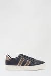 Dorothy Perkins Navy Impact Side Stripe Trainers thumbnail 1