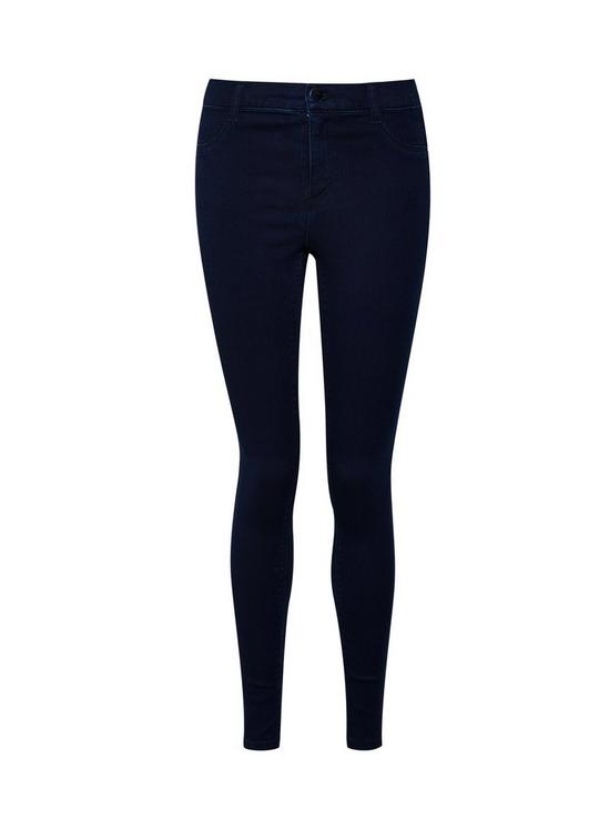 Dorothy Perkins Blue Black Short Frankie Skinny Jeans 4