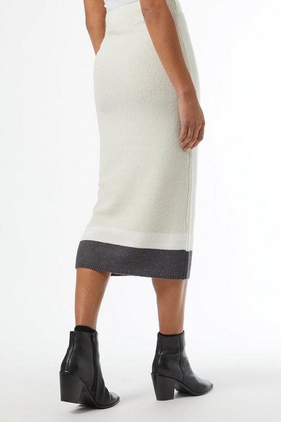Dorothy Perkins Grey Colour Block Knitted Skirt 5
