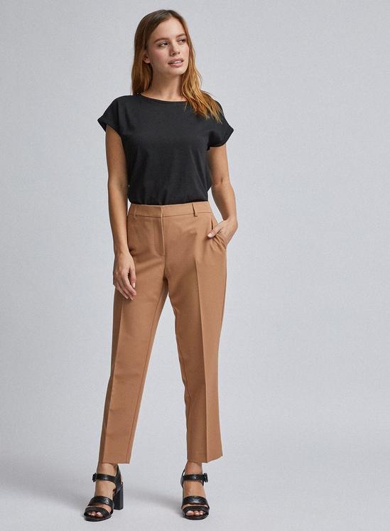 Dorothy Perkins Petites Camel Ankle Grazer Trousers 1