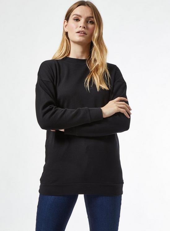 Dorothy Perkins Black Longline Sweatshirt 2