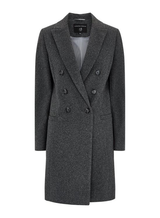 Dorothy Perkins Grey Double Breasted Coat 2