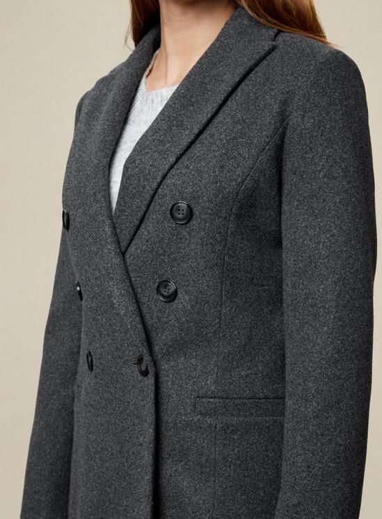 Dorothy Perkins Grey Double Breasted Coat 5
