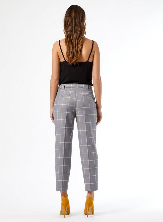 Dorothy Perkins Petite Grey Checked Ankle Grazer Trousers 3