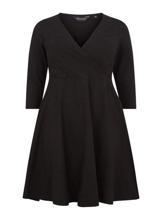 Dorothy Perkins Curve Black Wrap Dress 2