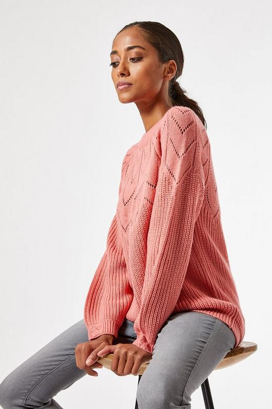 Dorothy Perkins Petite Pink Knitted Jumper 3
