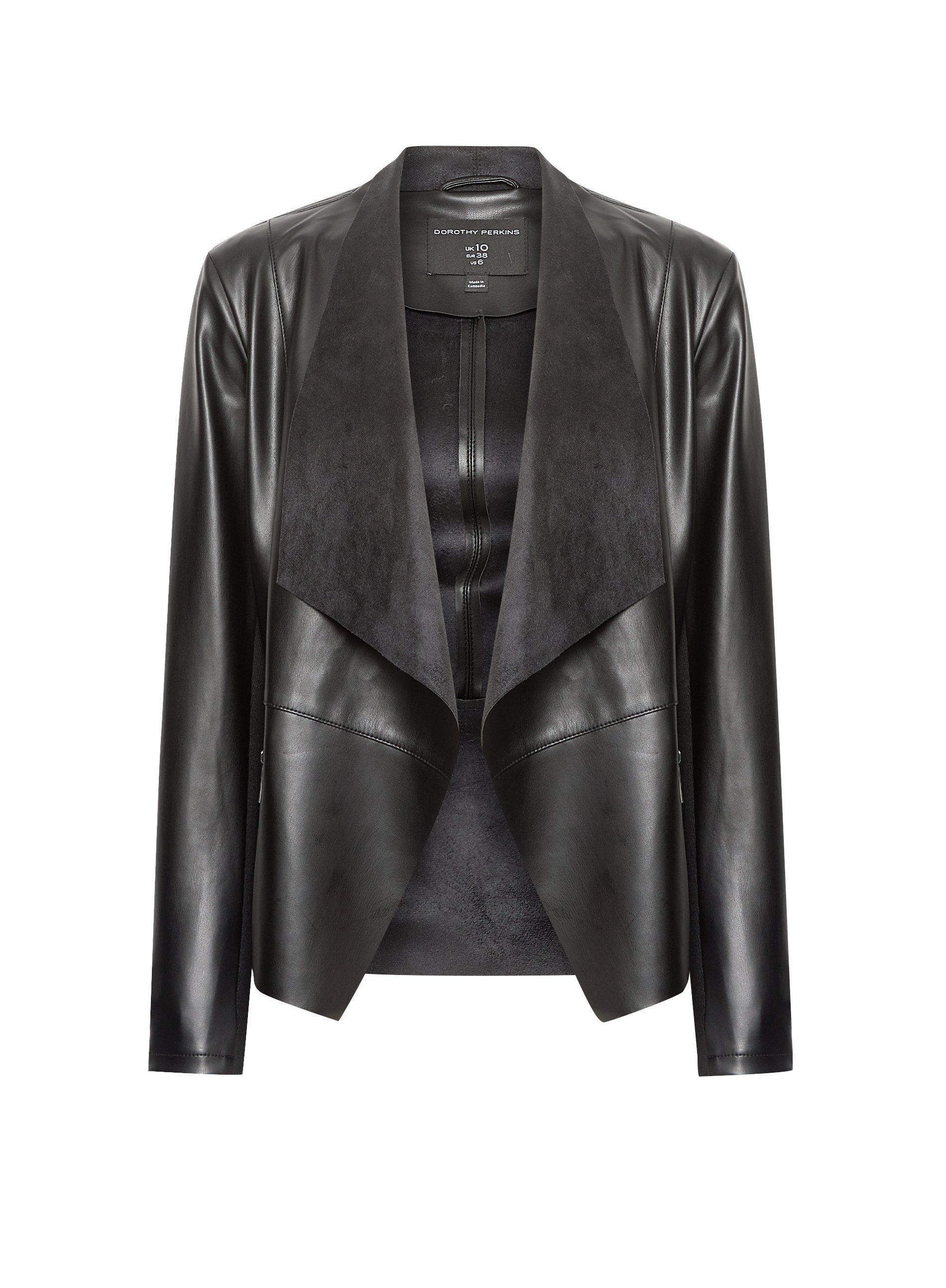 Dorothy perkins leather sale look jacket