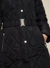 Dorothy Perkins Black Long Luxe Padded Coat thumbnail 5