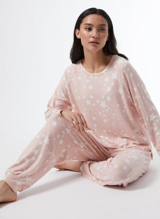 Dorothy Perkins DP Petite Pink Star Print Pyjama Set 3